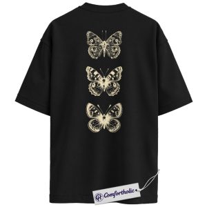 Alternative view of Comfort Colors Vintage Butterfly Shirt, Boho Minimal Insect Graphic Tee, Nature Aesthetic Butterfly T-Shirt, Gift for Women