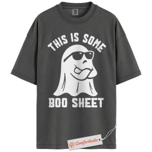 Boo Sheet Shirt, Funny Halloween Ghost Pun T-Shirt, Spooky Season Graphic Tee, Halloween Comfort Colors Shirt