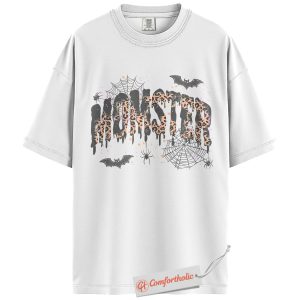 Alternative view of Momster Halloween Shirt, Funny Mom Graphic Tee, Spooky Mom Life Gift T-Shirt, Fall Family Comfort Colors Shirt