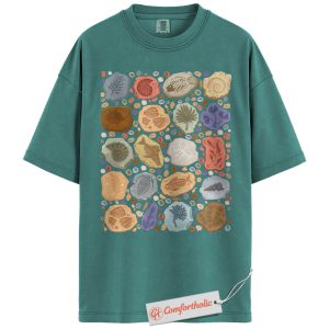 Ocean Fossil Shirt, Sea Life Paleontology Shirt, Vintage Marine Biology Shirt, Nature Lover Gift, Science Comfort Colors Shirt