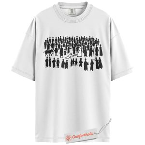 Alternative view of Jesus Among the Crowd Shirt, Christian Shirt, Bible-Inspired Religious Shirt, Faith-Based Comfort Colors Shirt