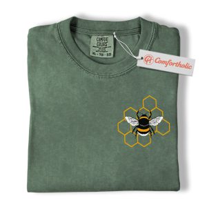 Bee Shirt, Honeycomb Shirt, Save the Bees Comfort Colors Shirt