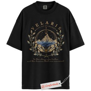 Velaris Shirt, City of Starlight Shirt, ACOTAR Shirt, Night Court Mountain Shirt, Fantasy Book Lover Comfort Colors Shirt