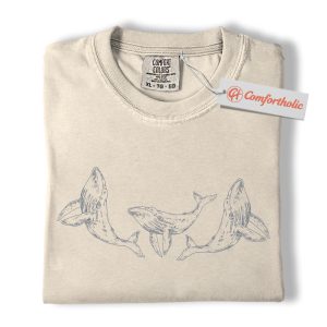 Humpback Whale Shirt, Marine Life Shirt, Ocean Lover Shirt, Sea Animal Comfort Colors Shirt