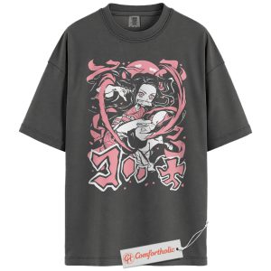 Alternative view of Nezuko Kamado Shirt, Demon Slayer Shirt, Anime Shirt, Comfort Colors Shirt