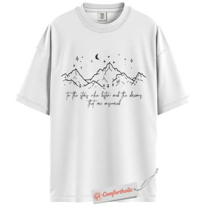 Alternative view of To the Stars Who Listen Shirt, ACOTAR Shirt, A Court of Thorns and Roses Shirt, Velaris Shirt, Night Court Shirt, Fantasy Bookish Comfort Colors T-Shirt
