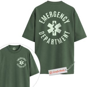 Emergency Department Shirt, ER Nurse Shirt, Hospital Staff Medical Shirt, EMT Paramedic Uniform Shirt, Comfort Colors Shirt 2-Sided
