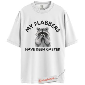 Alternative view of My Flabbers Have Been Gasted Shirt, Funny Raccoon Meme Shirt, Shocked Animal Tee, Sarcastic Humor T-Shirt, Cute Wildlife Comfort Colors Shirt
