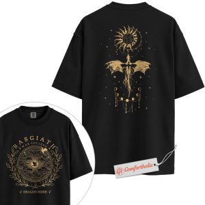 Fourth Wing Shirt, Basgiath War College Tee, Dragon Rider Shirt, Fantasy Book Lover Comfort Colors T-Shirt 2-Sided