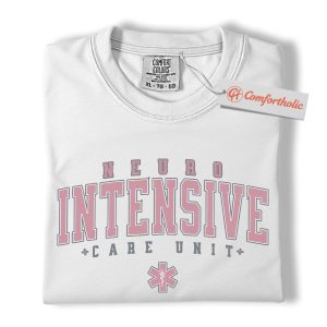 Alternative view of Neuro ICU Nurse Shirt, Intensive Care Unit T-Shirt, Neuroscience Medical Staff Tee, Cute Neuro Nurse Comfort Colors Shirt