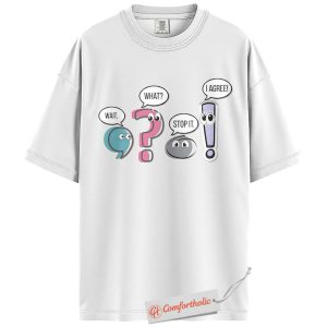 Alternative view of Funny Grammar Teacher Shirt, Punctuation Marks T-Shirt, Cute Educational Writing Tee, Back to School Gift, English Teacher Comfort Colors Shirt