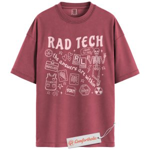Rad Tech Shirt, Radiology Technologist Shirt, Funny X-Ray Skeleton Shirt, Medical Imaging Gift, Comfort Colors Shirt