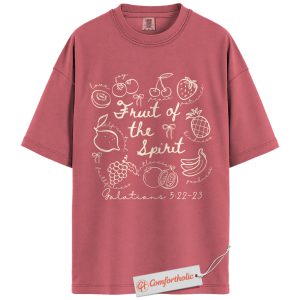 Fruit of the Spirit Shirt, Galatians 5:22-23 Bible Verse T-Shirt, Christian Shirt, Faith Graphic Tee, Religious Comfort Colors Shirt