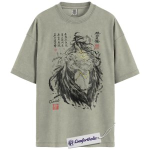 Alternative view of Albedo Shirt, Overlord Shirt, Anime Comfort Colors T-Shirt