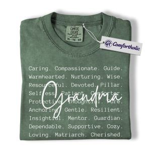 Alternative view of Grandma Definition Shirt, Meaningful Grandma T-Shirt, Sentimental Family Quote Graphic Tee, Thoughtful Gift for Grandmother, Comfort Colors Shirt