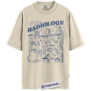 Alternative view of Radiology Shirt, Funny X-Ray Tech T-Shirt, Radiologic Technologist Graphic Tee, Medical Imaging Worker Gift, Comfort Colors Shirt