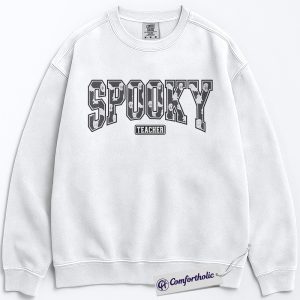 Spooky Teacher Sweatshirt, Funny Halloween Educator Sweatshirt, Cute Ghost Graphic Sweatshirt, Fall Gift for Teachers, Classroom Comfort Colors Sweatshirt