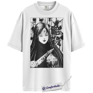 Alternative view of Tomie Kawakami Shirt, Junji Ito Shirt, Halloween T-Shirt, Horror Anime Graphic Tee, Comfort Colors Shirt