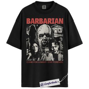 Barbarian Shirt, Horror Movie Graphic Tee, Halloween T-Shirt, Comfort Colors Shirt