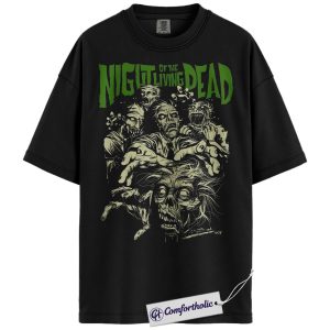 Night of the Living Dead Shirt, Horror Movie Graphic Tee, Halloween T-Shirt, Comfort Colors Shirt