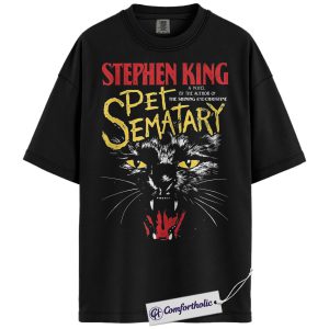 Pet Sematary Shirt, Horror Movie Graphic Tee, Halloween T-Shirt, Comfort Colors Shirt