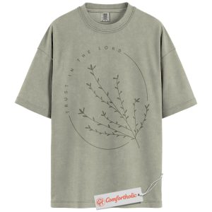 Trust in the Lord Shirt, Christian Faith T-Shirt, Bible Verse Graphic Tee, Religious Gift for Women & Men, Comfort Colors Shirt