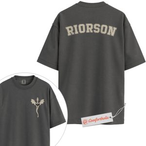 Xaden Riorson Shirt, Fourth Wing Dragon Sigil T-Shirt, The Empyrean Series Graphic Tee, Gift for Fantasy Book Lovers, Comfort Colors Shirt 2-Sided