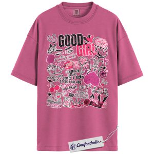 Good Girl Bookish Shirt, Spicy Romance Reader T-Shirt, Smut Quotes Graphic Tee, Comfort Colors Shirt