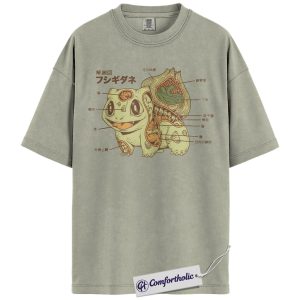 Bulbasaur Shirt, Pokemon Shirt, PKM T-Shirt, Anime Graphic Tee, Anime Comfort Colors Shirt