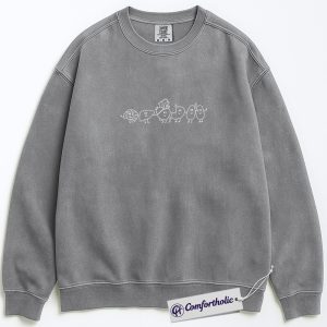 Alternative view of Cute Human Organs Sweatshirt, Funny Anatomy Crewneck, Medical Student Pullover, Humorous Healthcare Worker Gift, Comfort Colors Sweatshirt