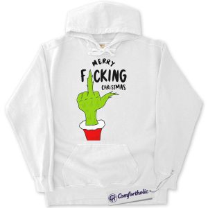 The Grinch Hoodie, Christmas Hoodie, Animated Graphic Pullover, Christmas Comfort Colors Hoodie