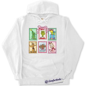 Alternative view of The Grinch Hoodie, Christmas Hoodie, Animated Graphic Pullover, Christmas Comfort Colors Hoodie
