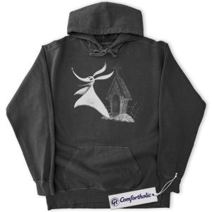 Zero Dog Hoodie, The Nightmare Before Christmas Hoodie, Animated Graphic Pullover, Comfort Colors Hoodie