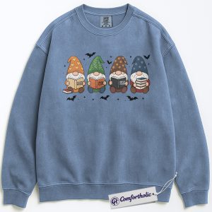 The Empyrean Series Sweatshirt, Fourth Wing Iron Flame Onyx Storm Pullover, Cute Gnome Book Lover Graphic Sweatshirt, Fantasy Reading Gift for Readers, Christmas Comfort Colors Sweatshirt
