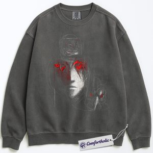 Itachi Uchiha Sweatshirt, Akatsuki Sweatshirt, Naruto Sweatshirt, Anime Graphic Sweatshirt, Comfort Colors Sweatshirt