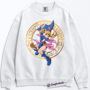 Alternative view of Dark Magician Girl Sweatshirt, Anime Graphic Sweatshirt, Comfort Colors Sweatshirt