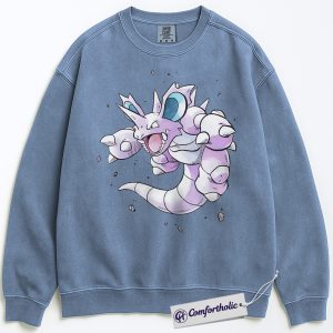 Nidoking Sweatshirt, PKM Sweatshirt, Anime Graphic Pullover, Comfort Colors Sweatshirt