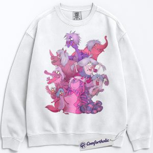 Alternative view of Madam Mim Sweatshirt, The Sword in the Stone Sweatshirt, Anime Graphic Pullover, Comfort Colors Sweatshirt