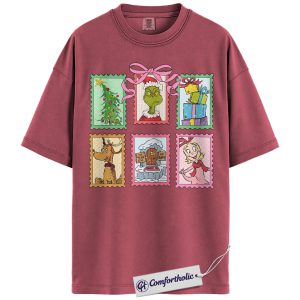 The Grinch Shirt, Christmas T-Shirt, Animated Graphic Tee, Christmas Comfort Colors Shirt