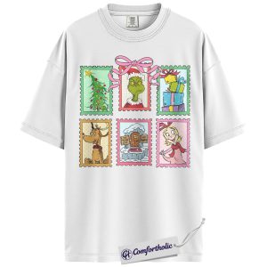 Alternative view of The Grinch Shirt, Christmas T-Shirt, Animated Graphic Tee, Christmas Comfort Colors Shirt