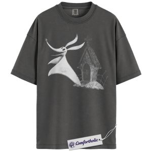 Alternative view of The Nightmare Before Christmas Shirt, Christmas T-Shirt, Animated Graphic Tee, Christmas Comfort Colors Shirt