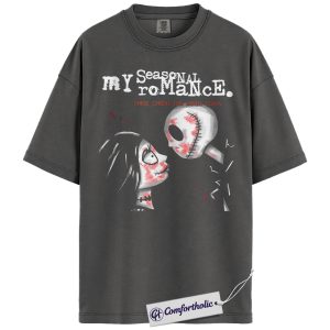 Alternative view of The Nightmare Before Christmas Shirt, Christmas T-Shirt, Animated Graphic Tee, Christmas Comfort Colors Shirt
