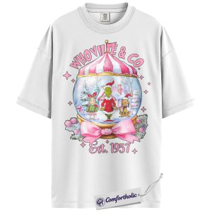 Alternative view of The Grinch Shirt, Christmas T-Shirt, Animated Graphic Tee, Christmas Comfort Colors Shirt