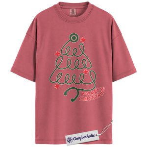 Christmas Nurse Shirt, Stethoscope Tree Merry Christmas T-Shirt, Cute Medical Worker Holiday Graphic Tee, Festive Gift for Healthcare Professionals, Christmas Comfort Colors Shirt