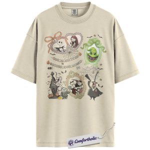 The Nightmare Before Christmas Shirt, Christmas & Halloween T-Shirt, Animated Graphic Tee, Comfort Colors Shirt