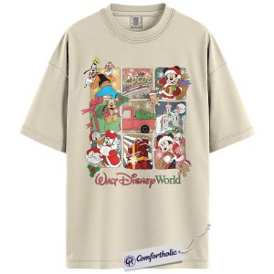 Mickey Mouse Shirt, Donald Duck Shirt, Christmas Shirt, Animated Graphic Tee, Comfort Colors Shirt