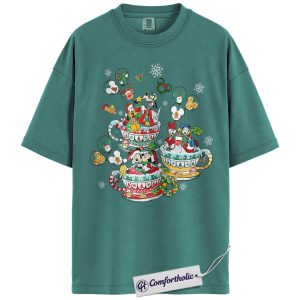 Mickey Mouse Shirt, Donald Duck Shirt, Christmas Shirt, Animated Graphic Tee, Comfort Colors Shirt