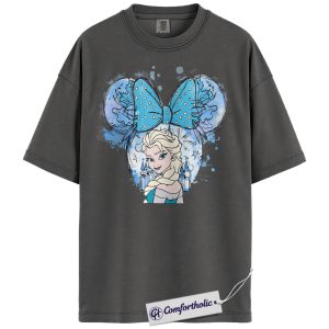 Alternative view of Elsa Shirt, Frozen Shirt, Animated Graphic Tee, Comfort Colors Shirt