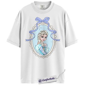 Alternative view of Elsa Shirt, Frozen Shirt, Animated Graphic Tee, Comfort Colors Shirt
