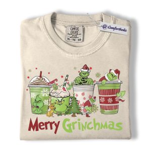 The Grinch Shirt, Christmas Shirt, Animated Graphic Tee, Comfort Colors Shirt
